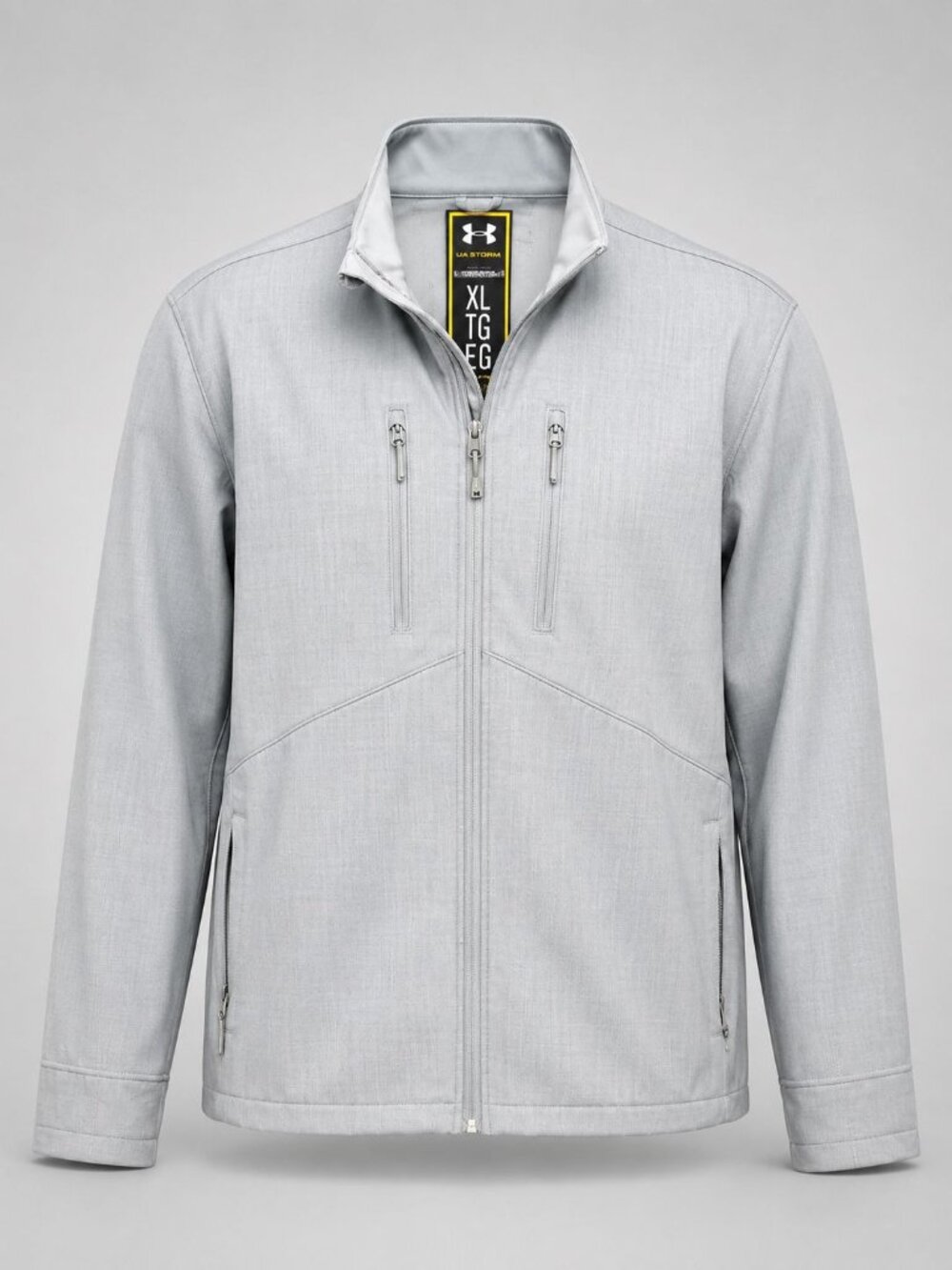 Under Armour Storm Mens XL Jacket Gray Full-Zip Water Repellant Coat UA
